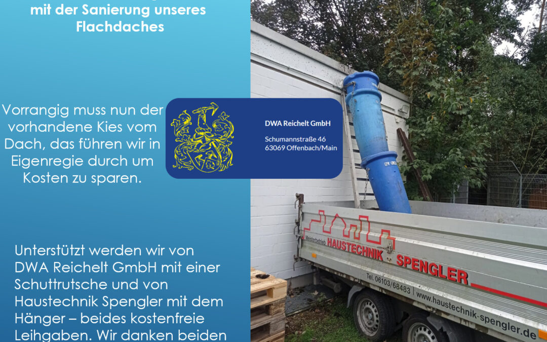 Unsere Dachsanierung beginnt – dank viel Unterstützung