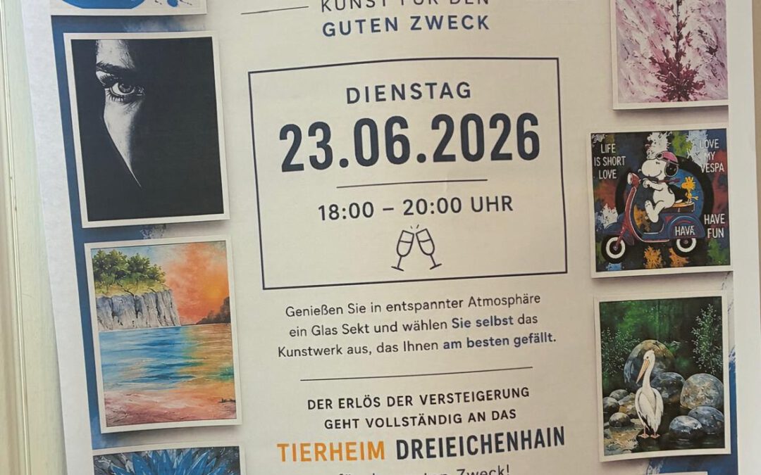 Kunst Versteigerung zugunsten unseres Tierheims